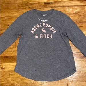 Gray Abercrombie long sleeve shirt